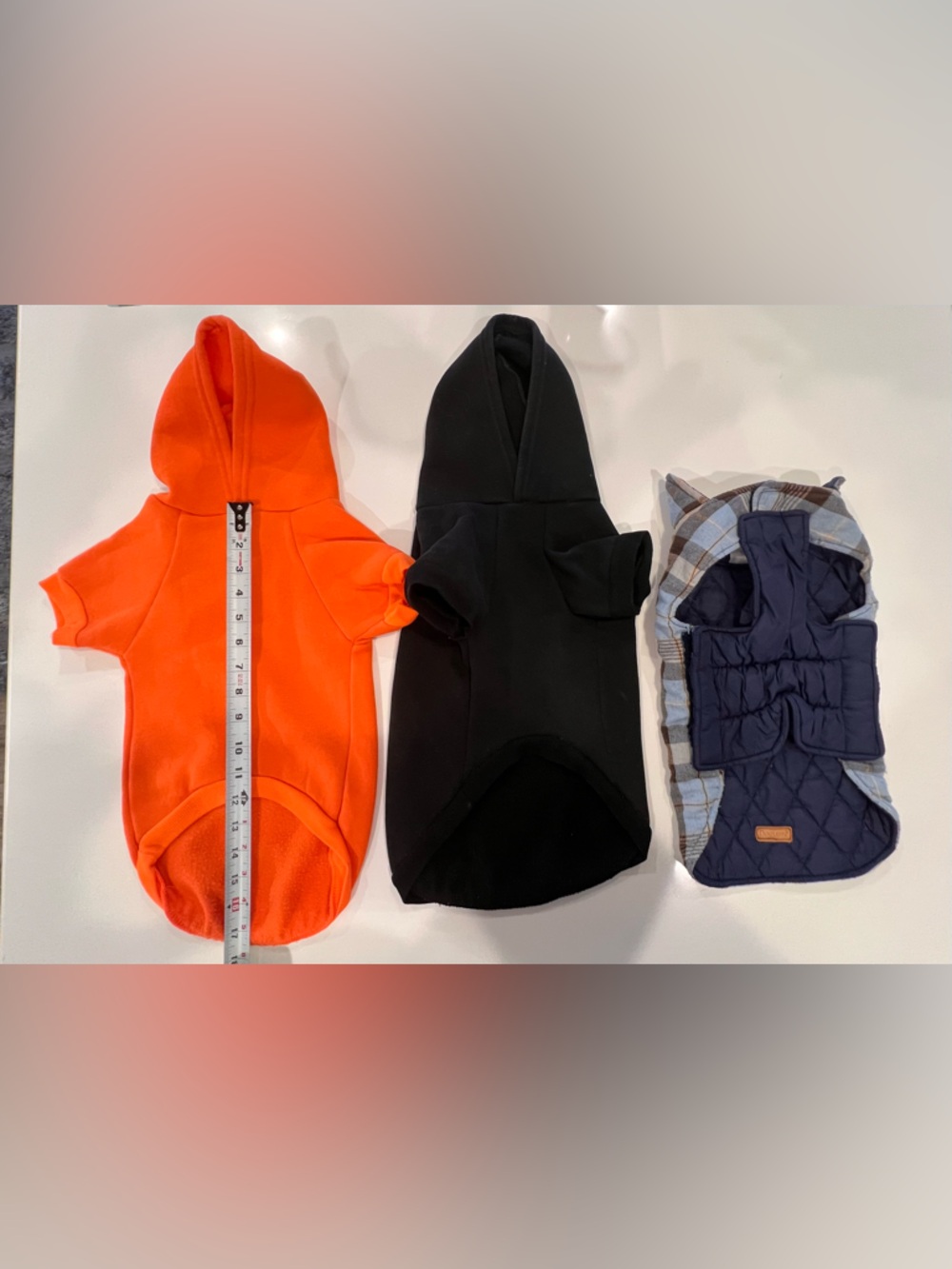 Dog Hoodie Bundle Just Dog It Dog Face Sweatshirt Plaid Coat Medium - Picture 7 of 10
